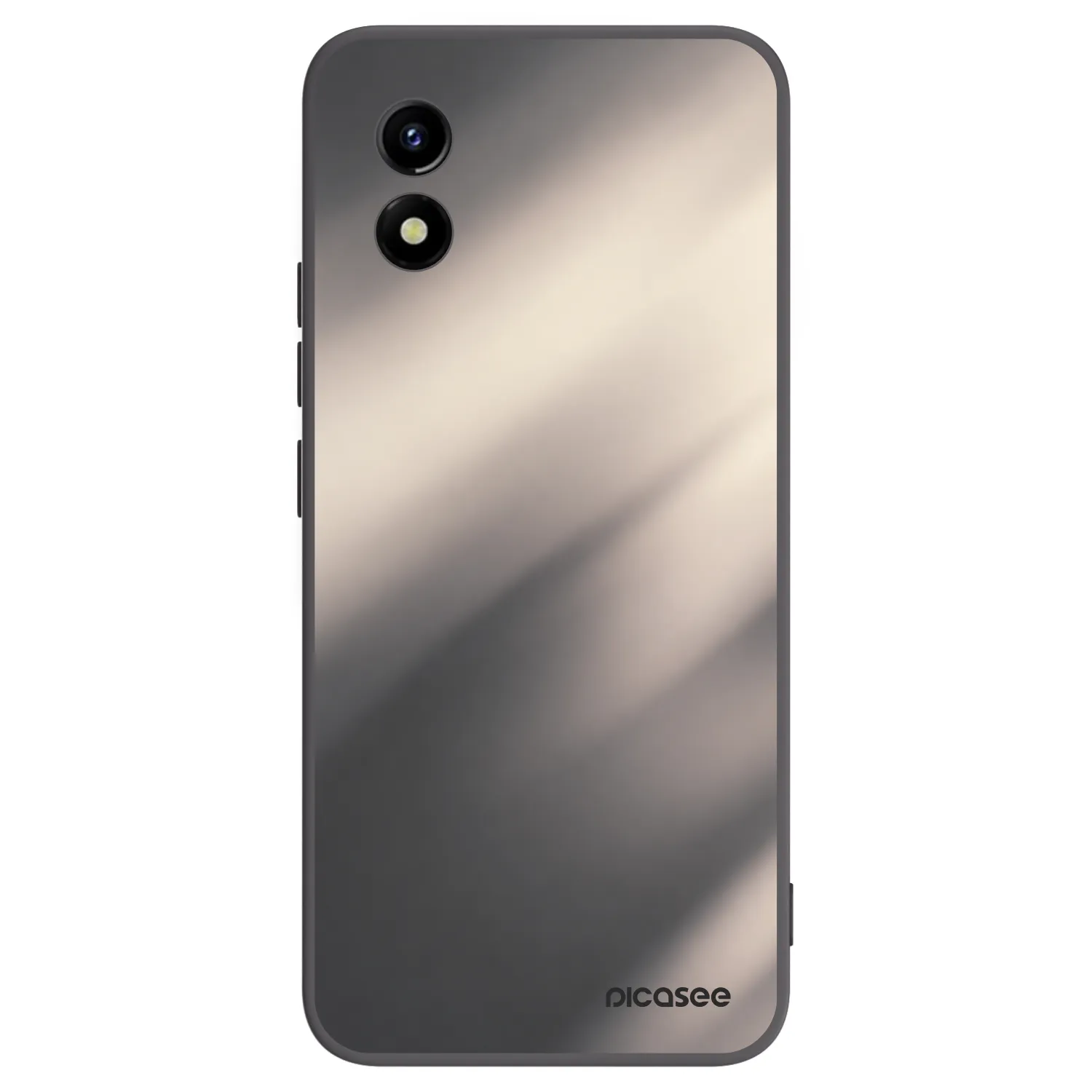 Picasee Μαύρη θήκη σιλικόνης για Vivo Y01 - Smoky Beige