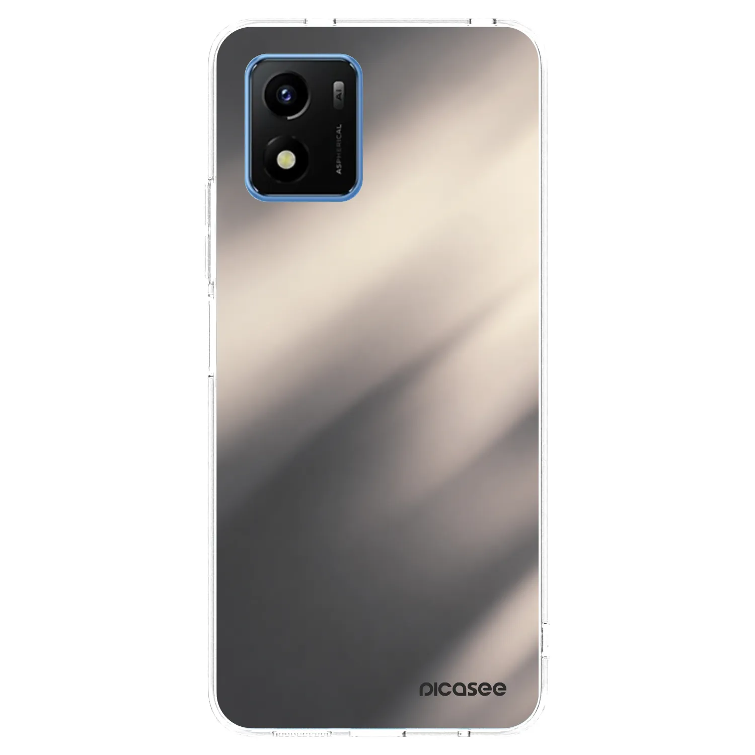 Picasee διαφανής θήκη σιλικόνης Vivo Y01 - Smoky Beige
