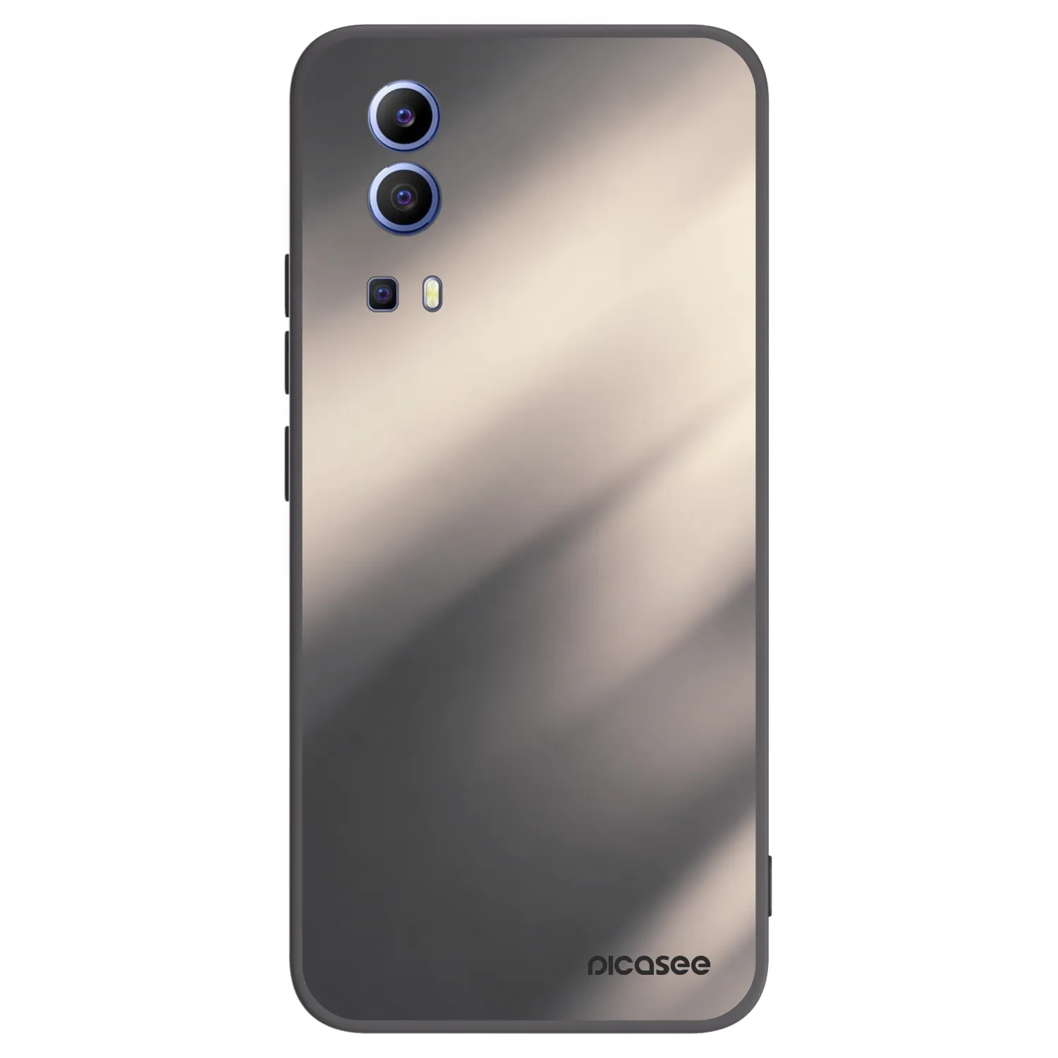 Picasee Μαύρη θήκη σιλικόνης για Vivo Y52 5G - Smoky Beige