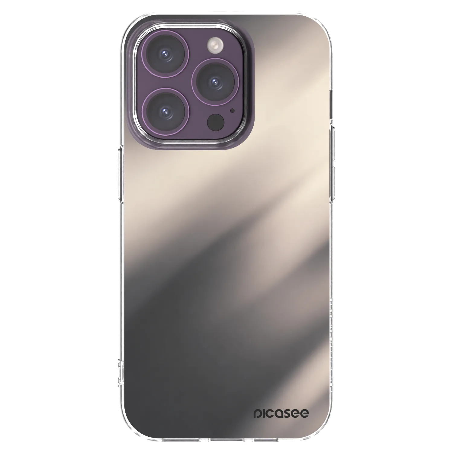 Picasee διαφανής θήκη σιλικόνης Apple iPhone 14 Pro - Smoky Beige