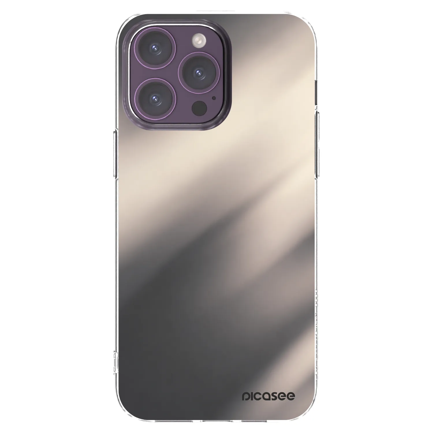 Picasee διαφανής θήκη σιλικόνης Apple iPhone 14 Pro Max - Smoky Beige