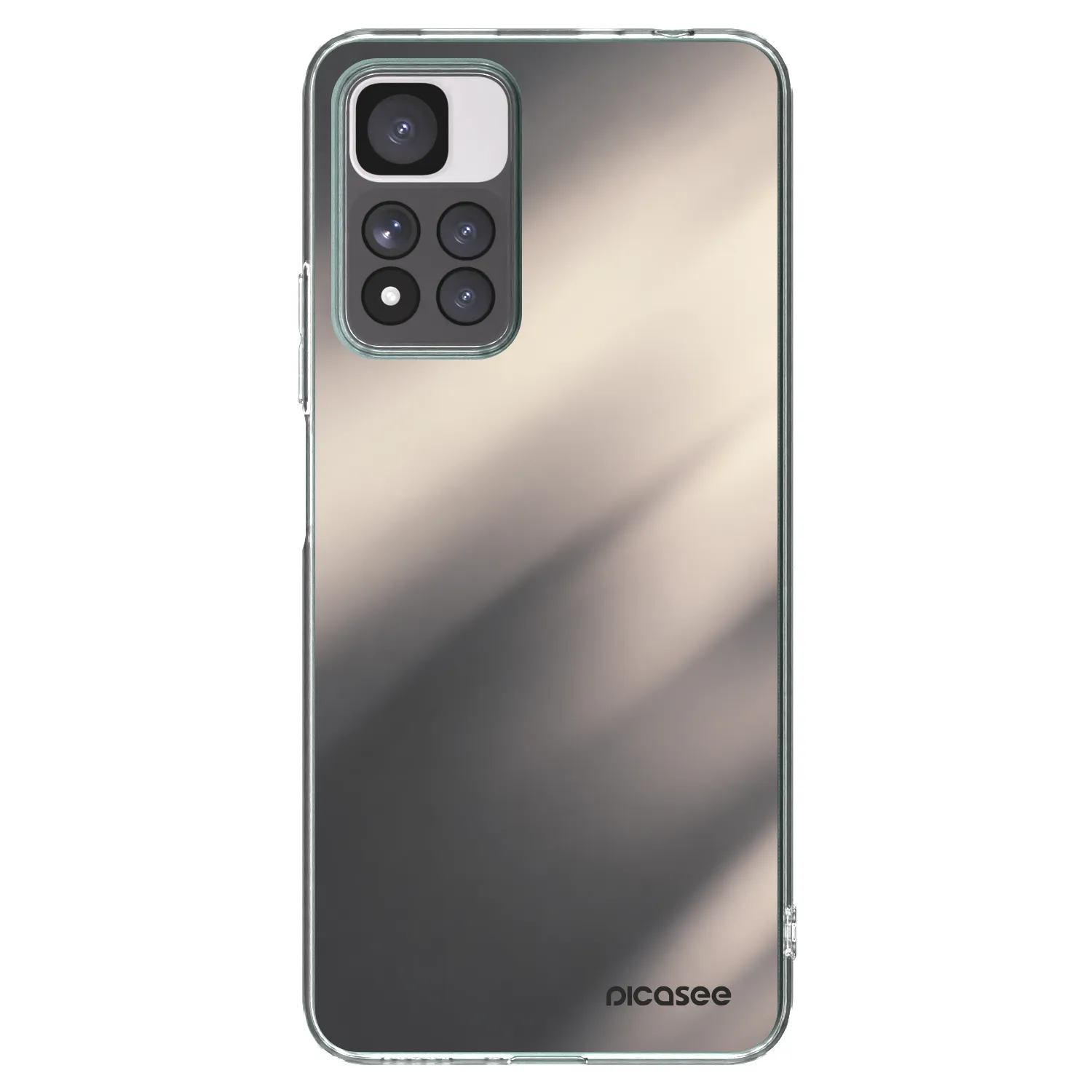 Picasee διαφανής θήκη σιλικόνης Xiaomi Redmi Note 11 Pro+ 5G - Smoky Beige