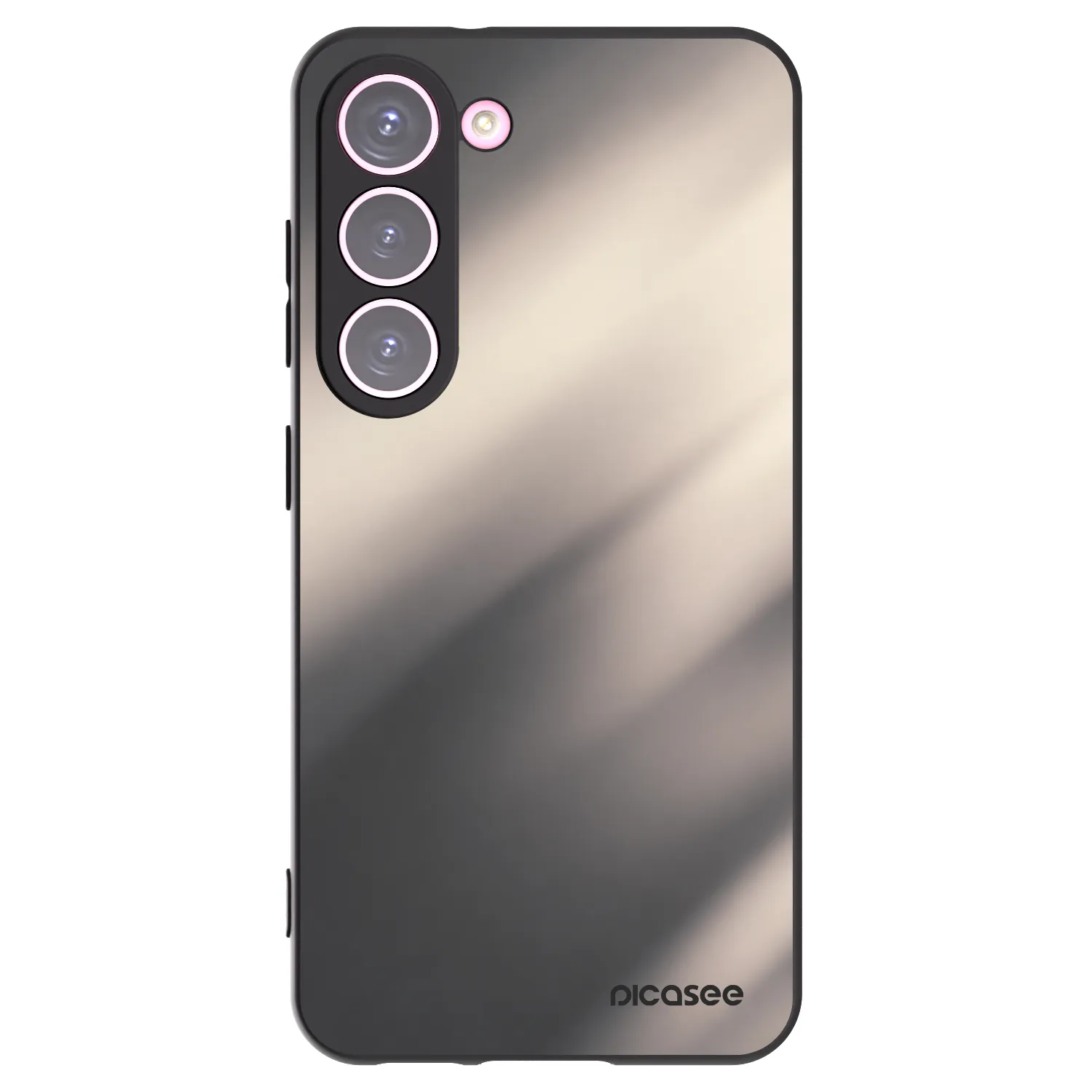 Picasee Μαύρη θήκη σιλικόνης για Samsung Galaxy S23 5G - Smoky Beige