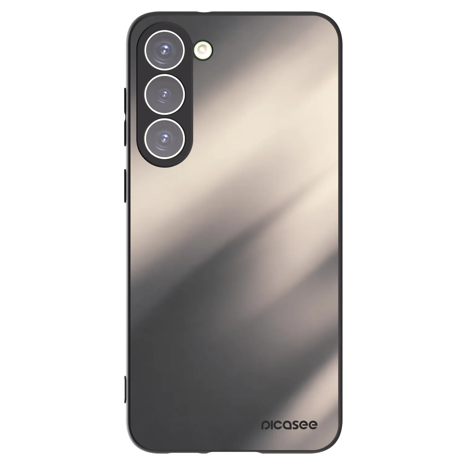 Picasee Μαύρη θήκη σιλικόνης για Samsung Galaxy S23+ 5G - Smoky Beige
