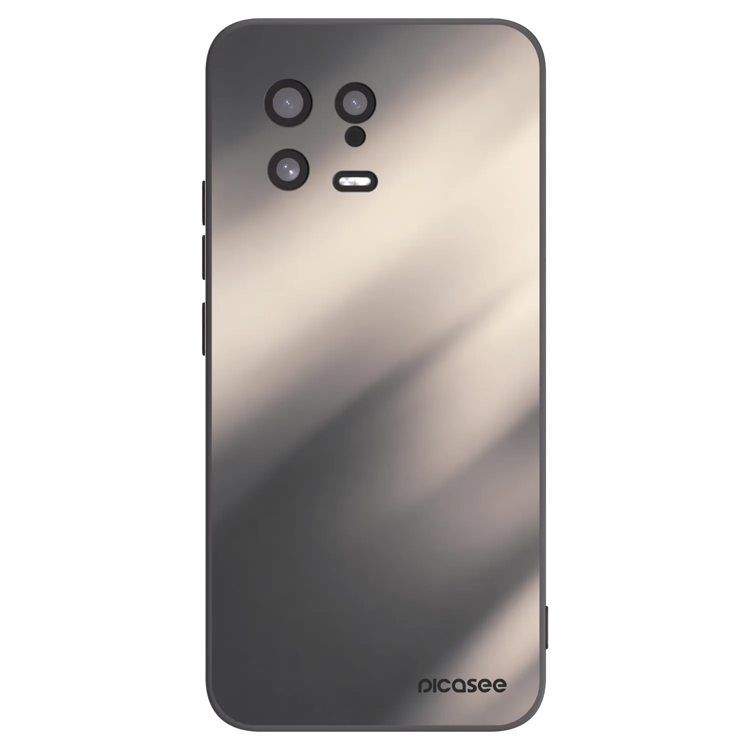 Picasee Μαύρη θήκη σιλικόνης για Xiaomi 13 - Smoky Beige