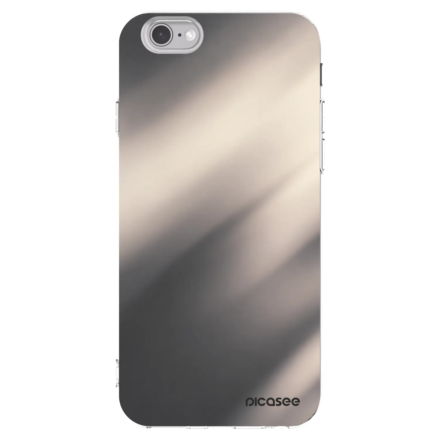 Picasee διαφανής θήκη σιλικόνης Apple iPhone 6/6S - Smoky Beige