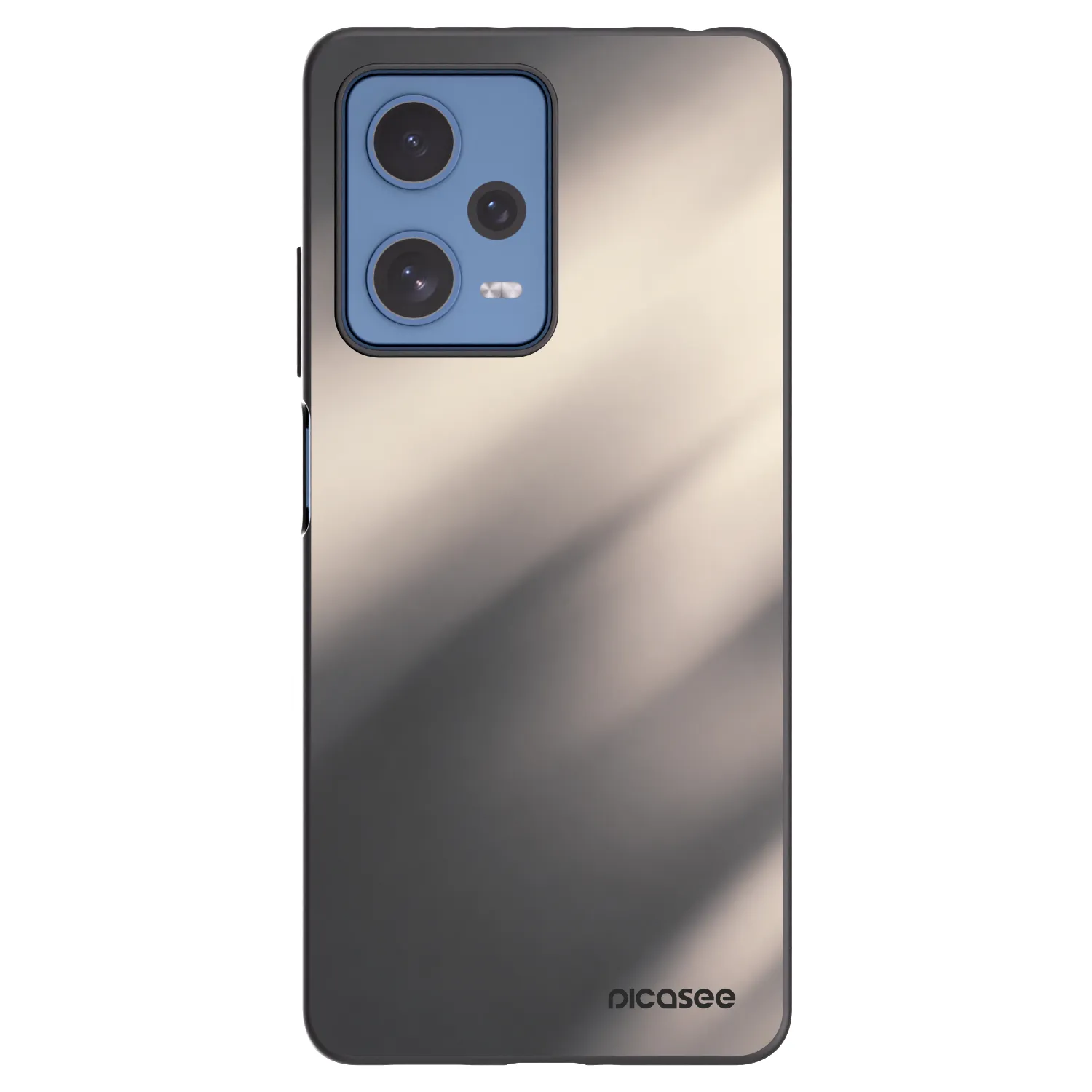 Picasee Μαύρη θήκη σιλικόνης για Xiaomi Redmi Note 12 Pro 5G - Smoky Beige