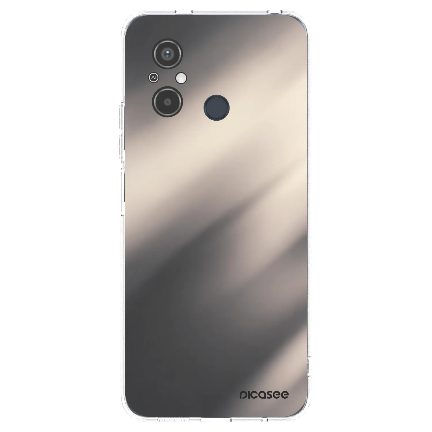 Picasee διαφανής θήκη σιλικόνης Xiaomi Redmi 12C - Smoky Beige