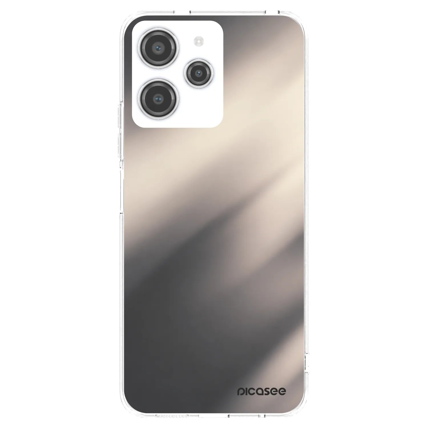 Picasee διαφανής θήκη σιλικόνης Xiaomi Redmi 12 4G - Smoky Beige