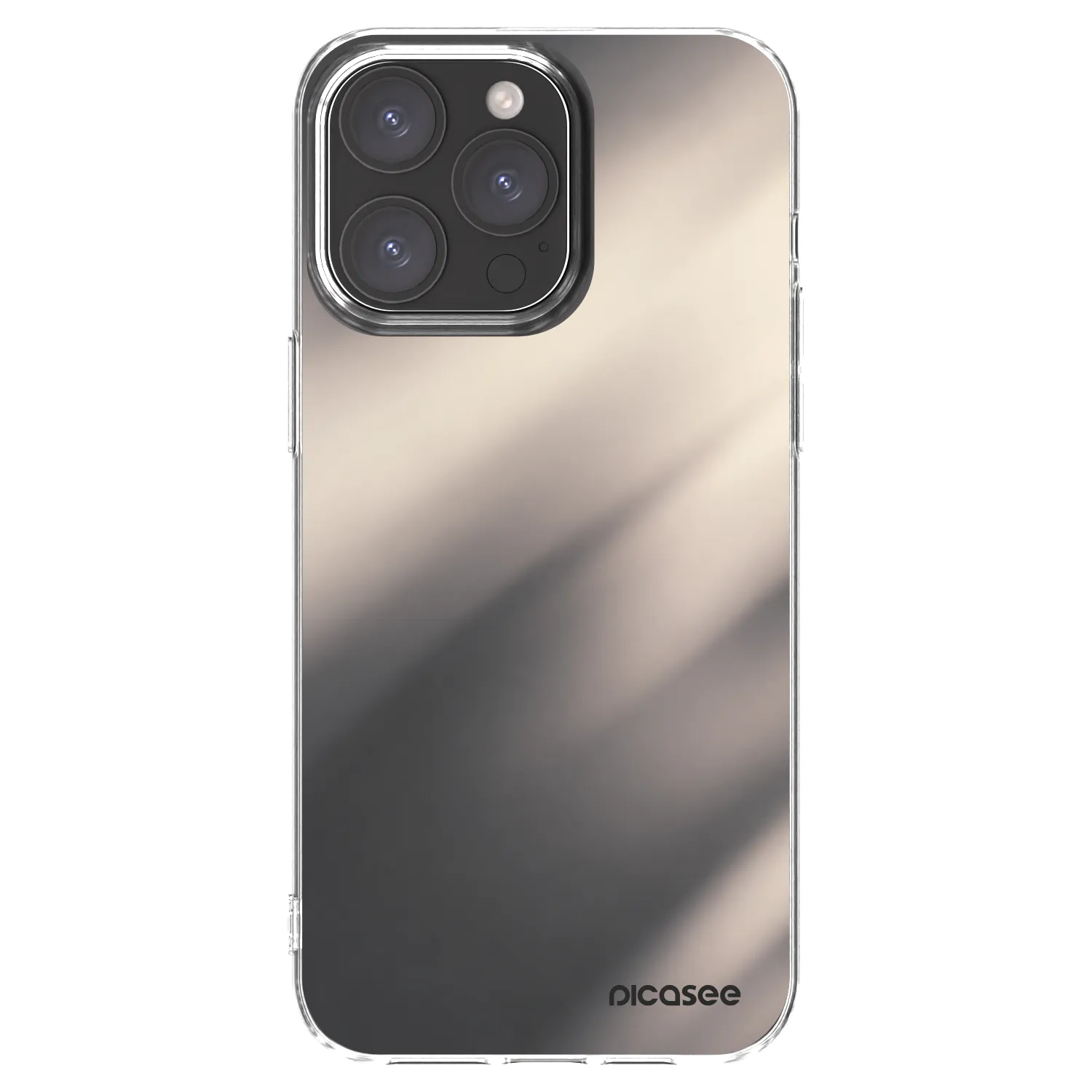 Picasee διαφανής θήκη σιλικόνης Apple iPhone 15 Pro Max - Smoky Beige