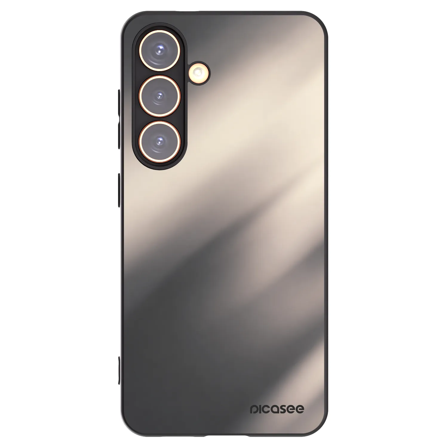 Picasee Μαύρη θήκη σιλικόνης για Samsung Galaxy S24 S921B 5G - Smoky Beige