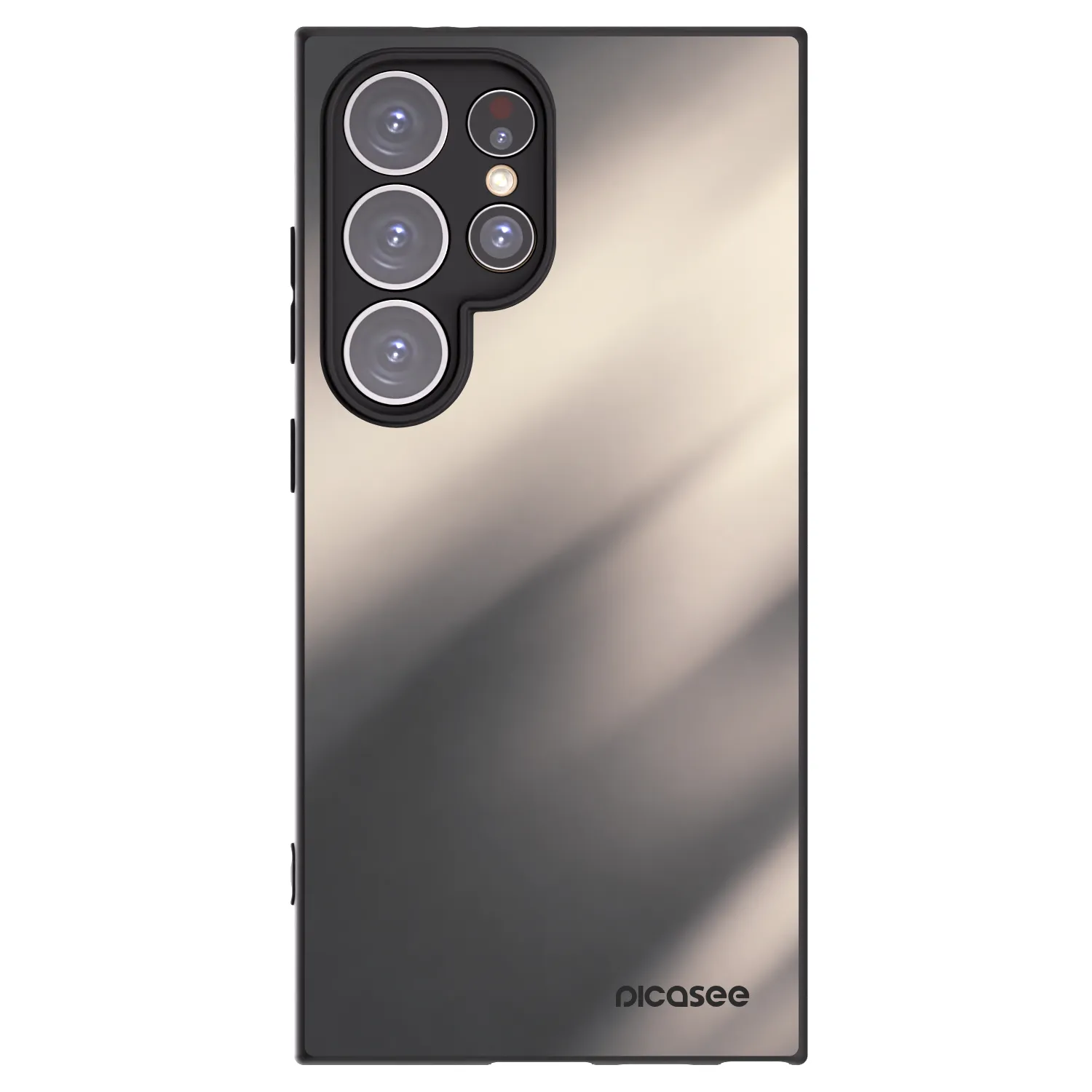 Picasee Μαύρη θήκη σιλικόνης για Samsung Galaxy S24 Ultra S928B 5G - Smoky Beige