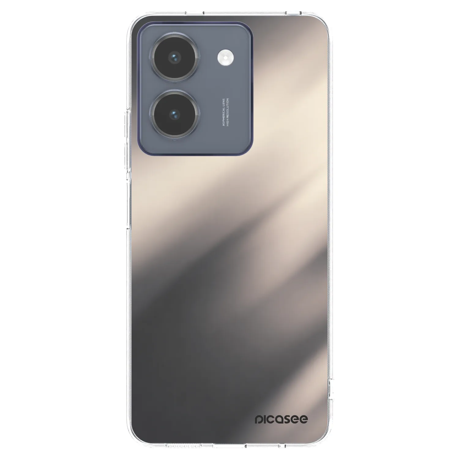 Picasee διαφανής θήκη σιλικόνης Vivo Y36 4G - Smoky Beige