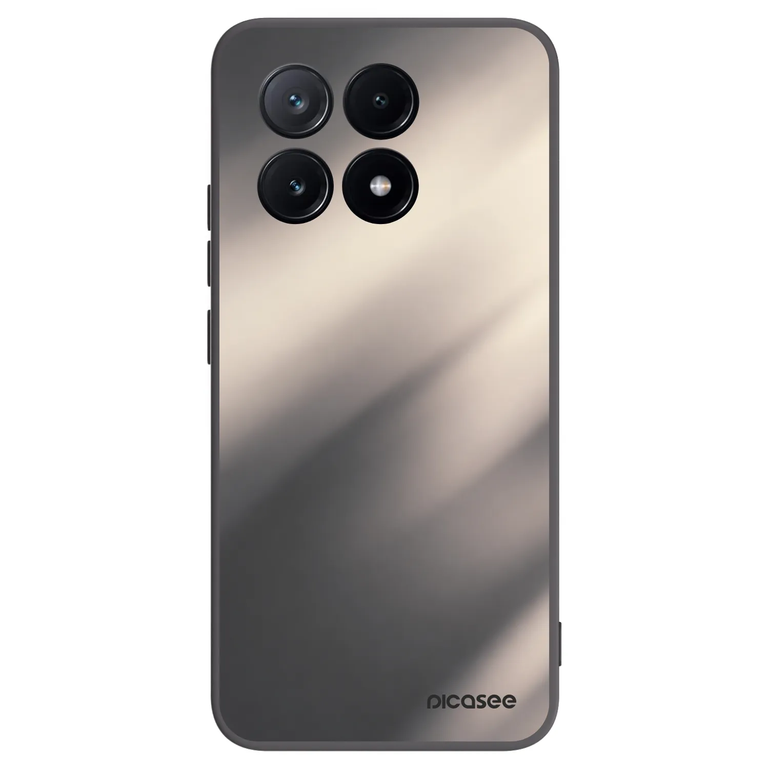 Picasee Μαύρη θήκη σιλικόνης για Xiaomi Poco X6 Pro - Smoky Beige