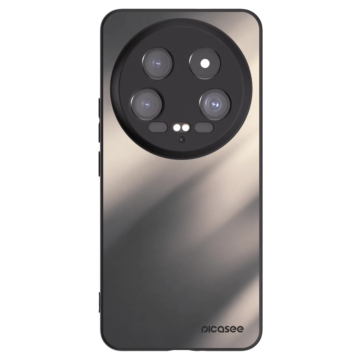 Picasee Μαύρη θήκη σιλικόνης για Xiaomi 14 Ultra - Smoky Beige