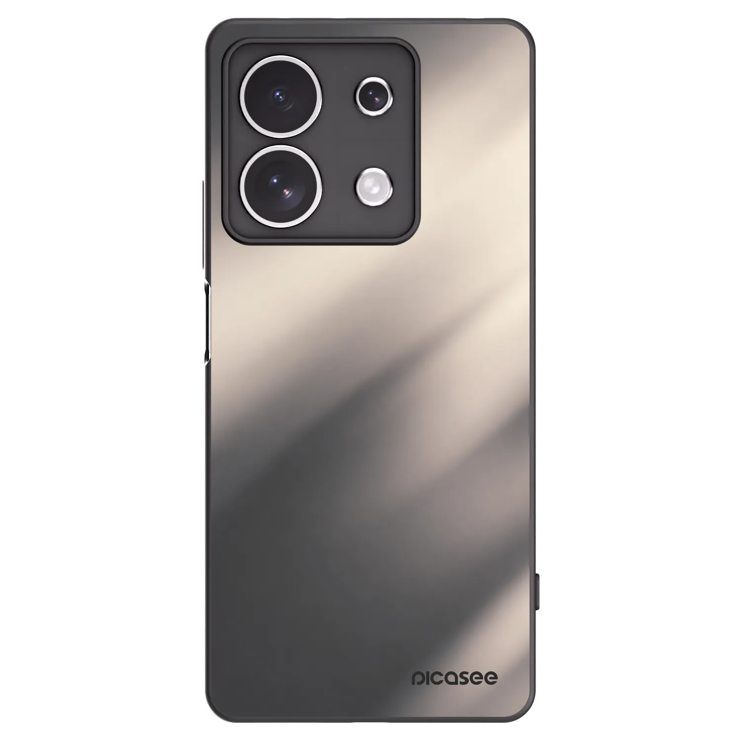 Picasee Μαύρη θήκη σιλικόνης για Xiaomi Redmi Note 13 4G - Smoky Beige