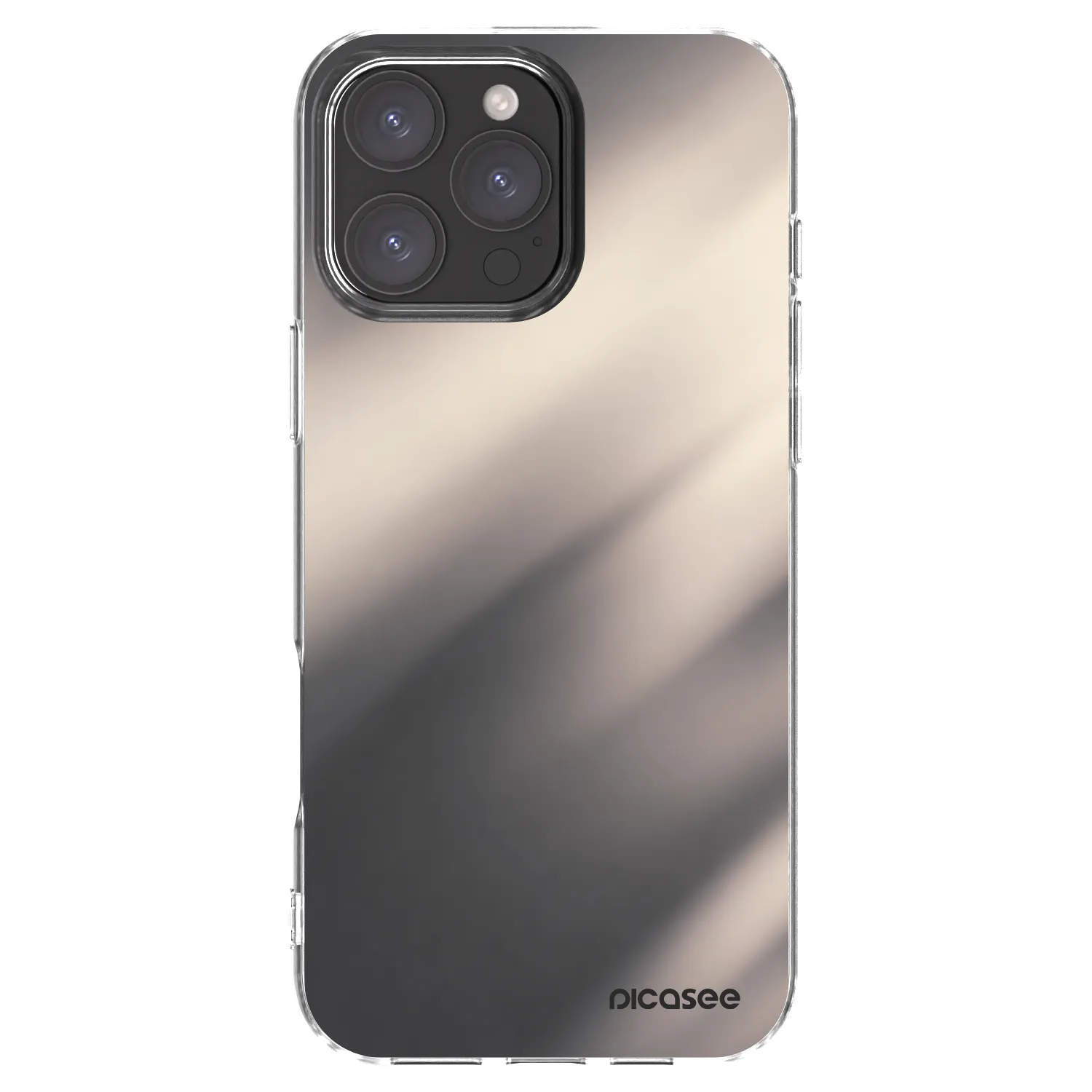 Picasee διαφανής θήκη σιλικόνης Apple iPhone 16 Pro Max - Smoky Beige
