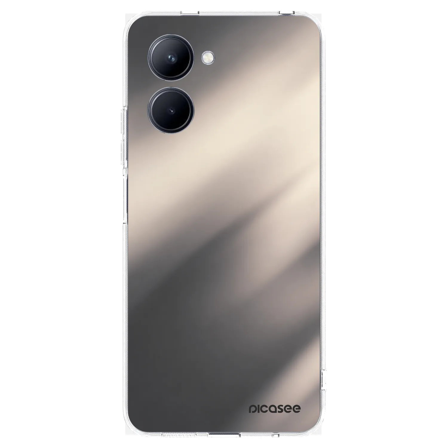 Picasee διαφανής θήκη σιλικόνης Realme C33 (2023) - Smoky Beige