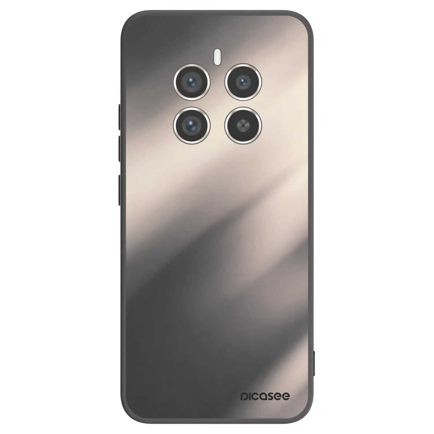 Picasee Μαύρη θήκη σιλικόνης για Realme 12 Pro 5G - Smoky Beige