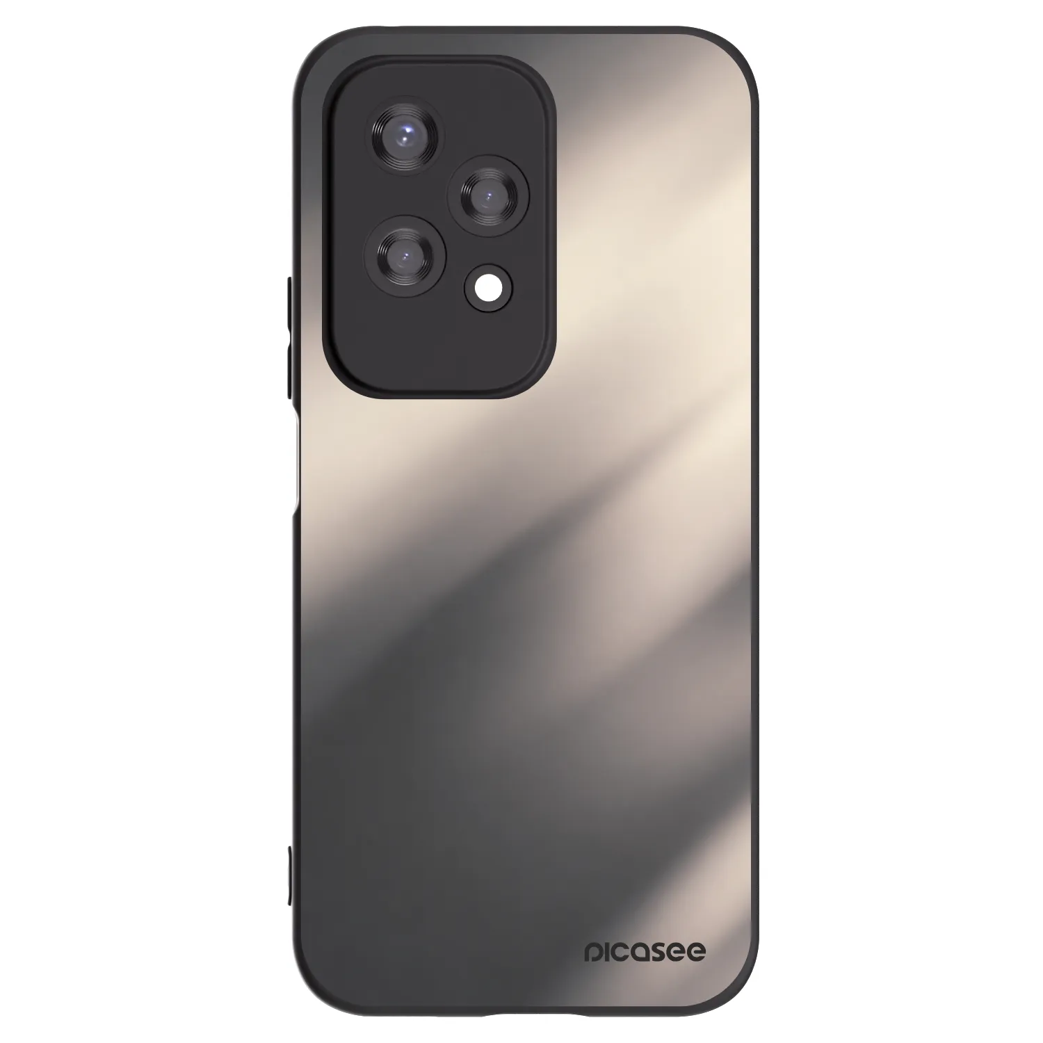 Picasee Μαύρη θήκη σιλικόνης για Honor 200 Lite - Smoky Beige