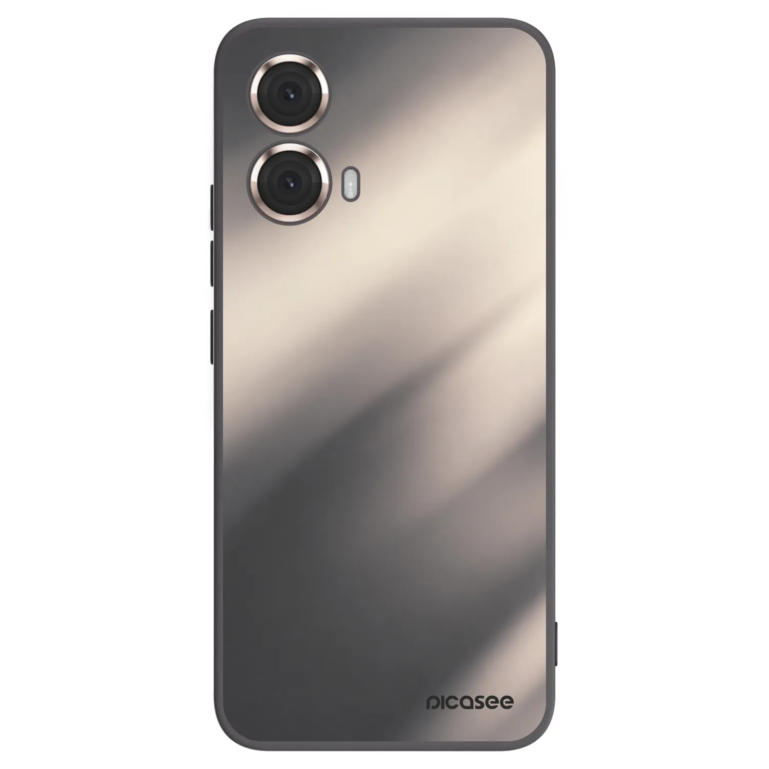 Picasee Μαύρη θήκη σιλικόνης για Motorola Moto G85 - Smoky Beige