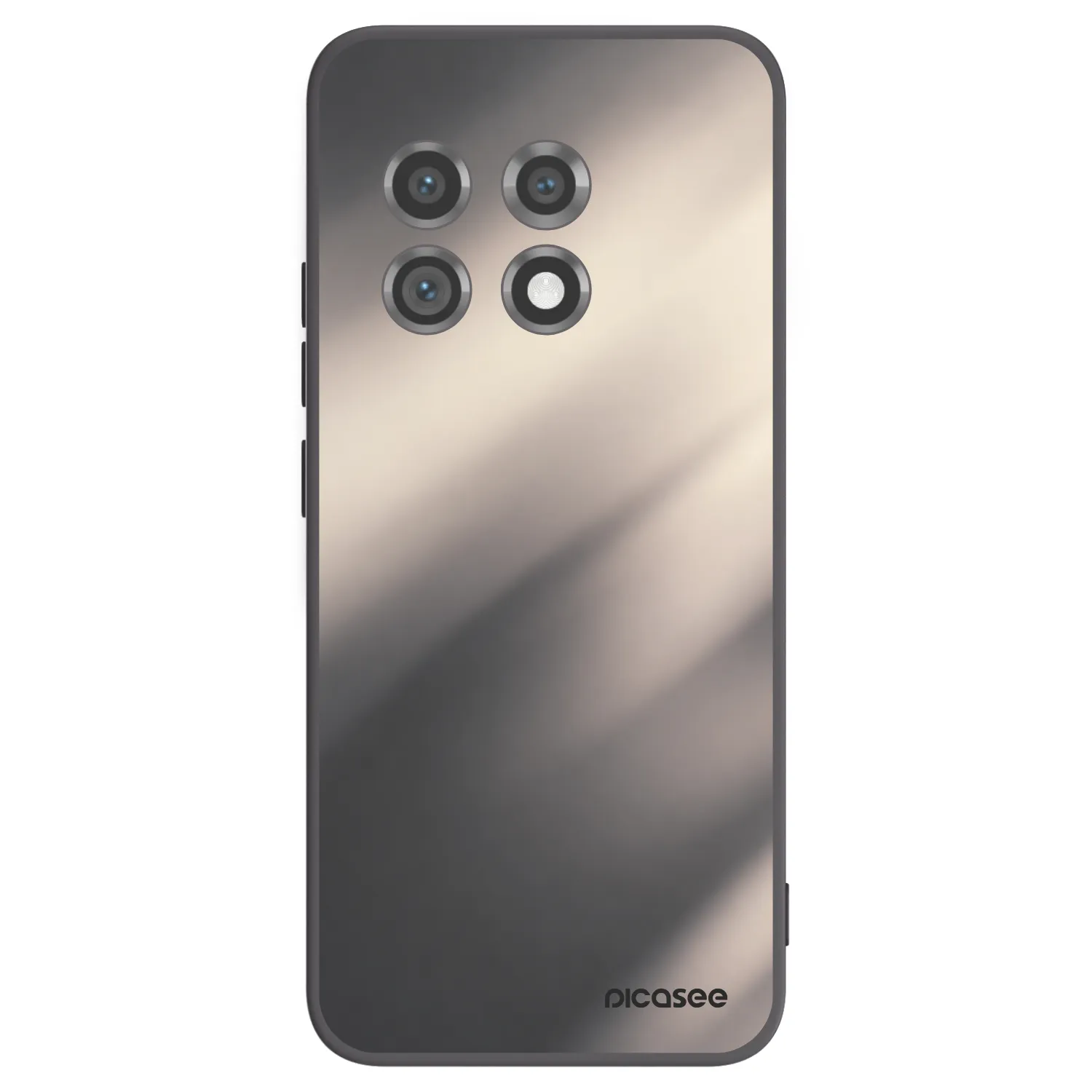 Picasee Μαύρη θήκη σιλικόνης για OnePlus 11 5G - Smoky Beige