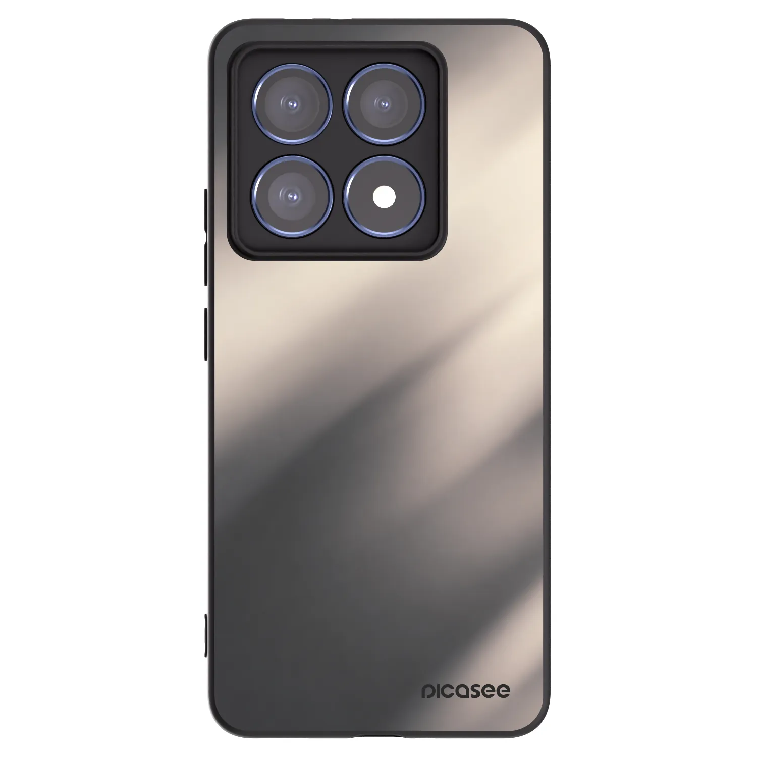 Picasee Μαύρη θήκη σιλικόνης για Xiaomi 14T Pro - Smoky Beige