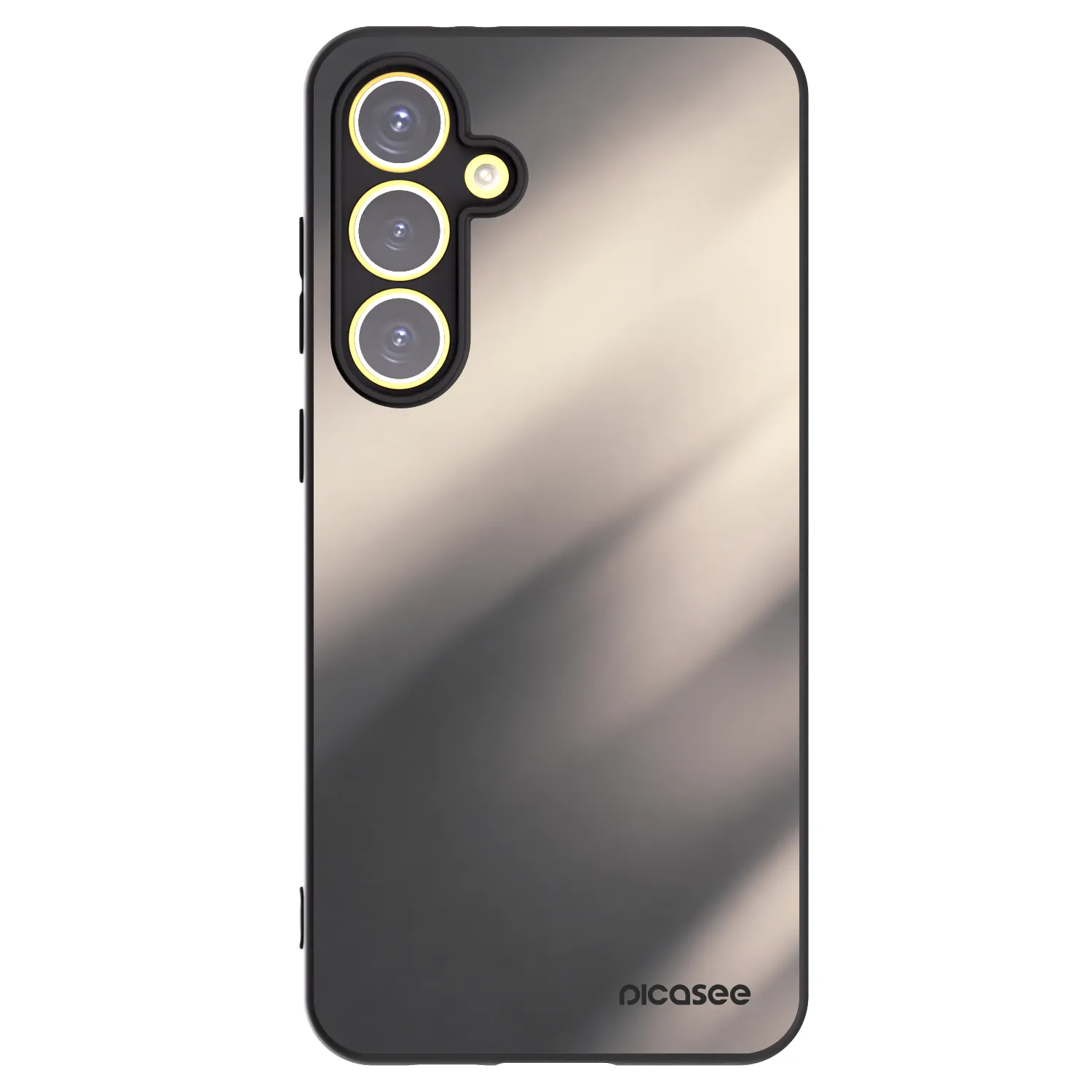 Picasee Μαύρη θήκη σιλικόνης για Samsung Galaxy S24 FE S721B - Smoky Beige