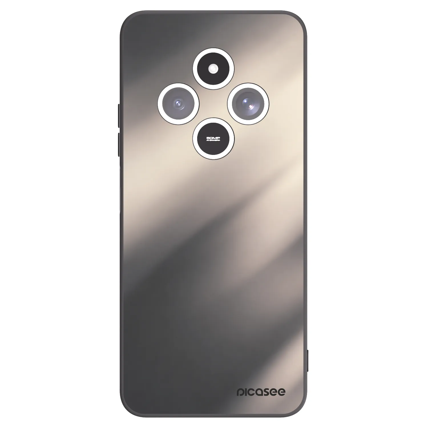 Picasee Μαύρη θήκη σιλικόνης για Xiaomi Redmi 14C - Smoky Beige