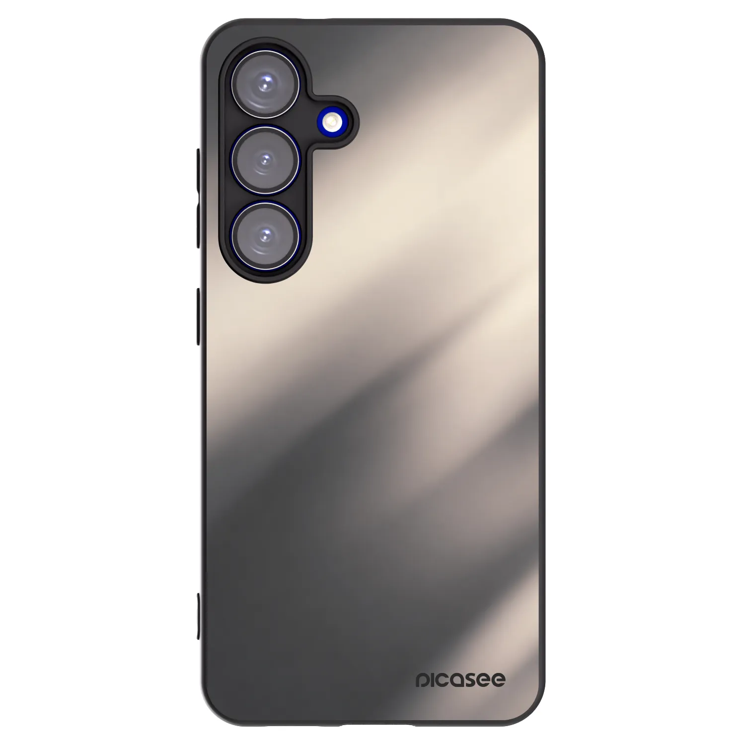 Picasee Μαύρη θήκη σιλικόνης για Samsung Galaxy S25 5G - Smoky Beige