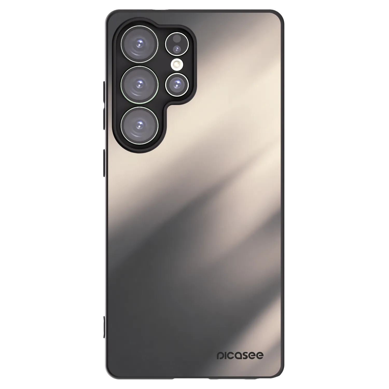Picasee Μαύρη θήκη σιλικόνης για Samsung Galaxy S25 Ultra 5G - Smoky Beige