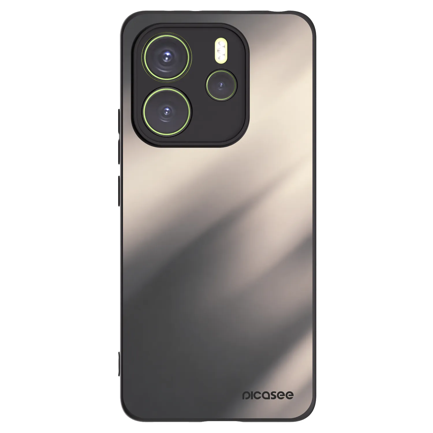 Picasee Μαύρη θήκη σιλικόνης για Xiaomi Redmi Note 14 4G - Smoky Beige