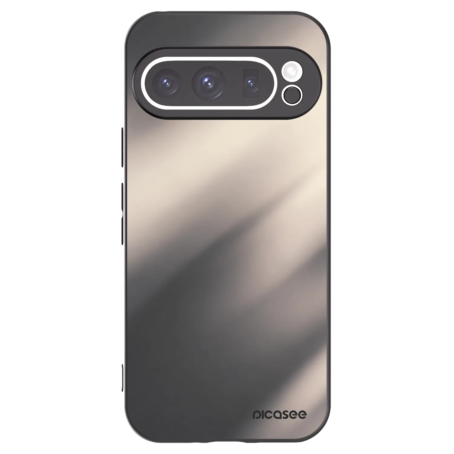 Picasee Μαύρη θήκη σιλικόνης για Google Pixel 9 Pro - Smoky Beige