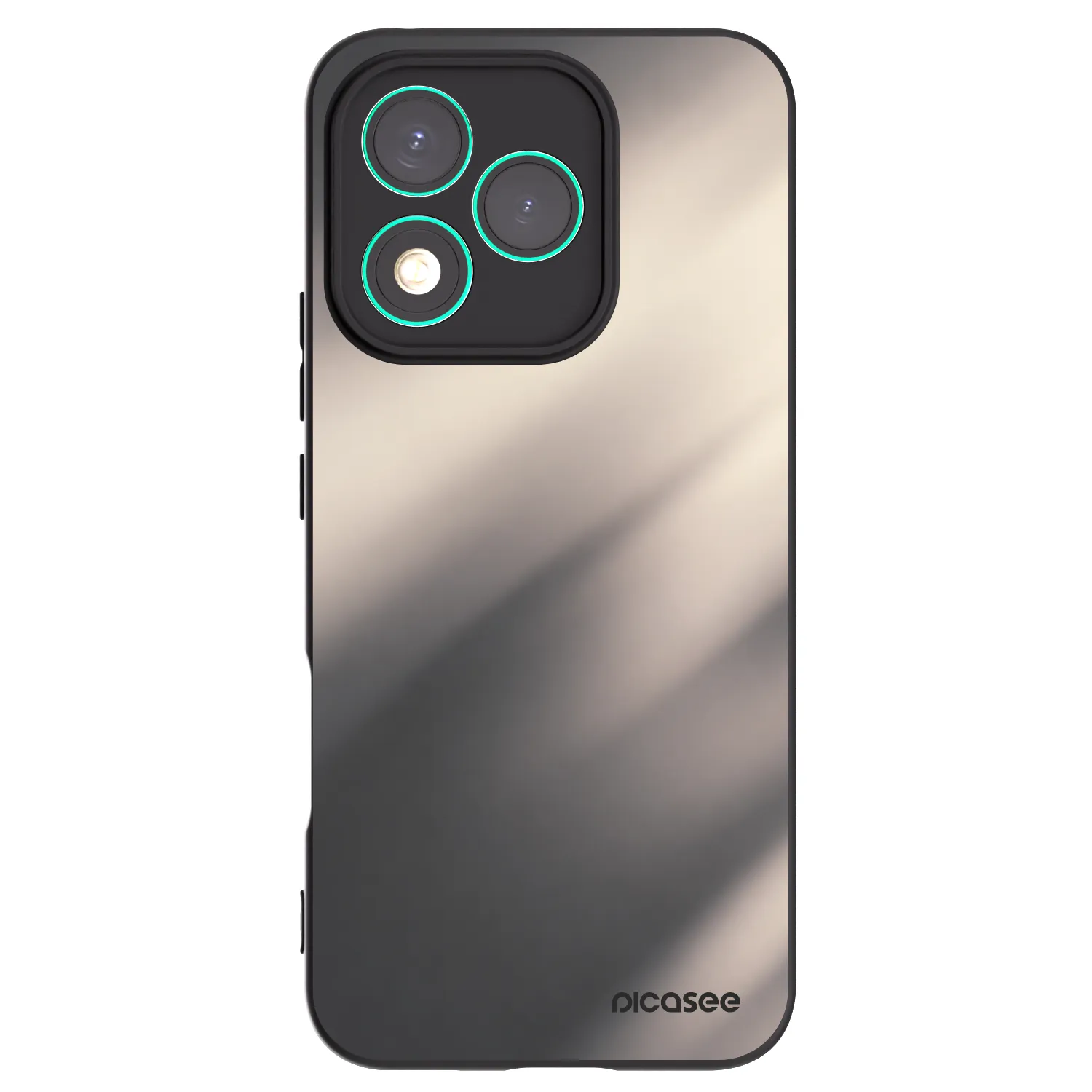 Picasee Μαύρη θήκη σιλικόνης για Honor 400 Lite 5G - Smoky Beige