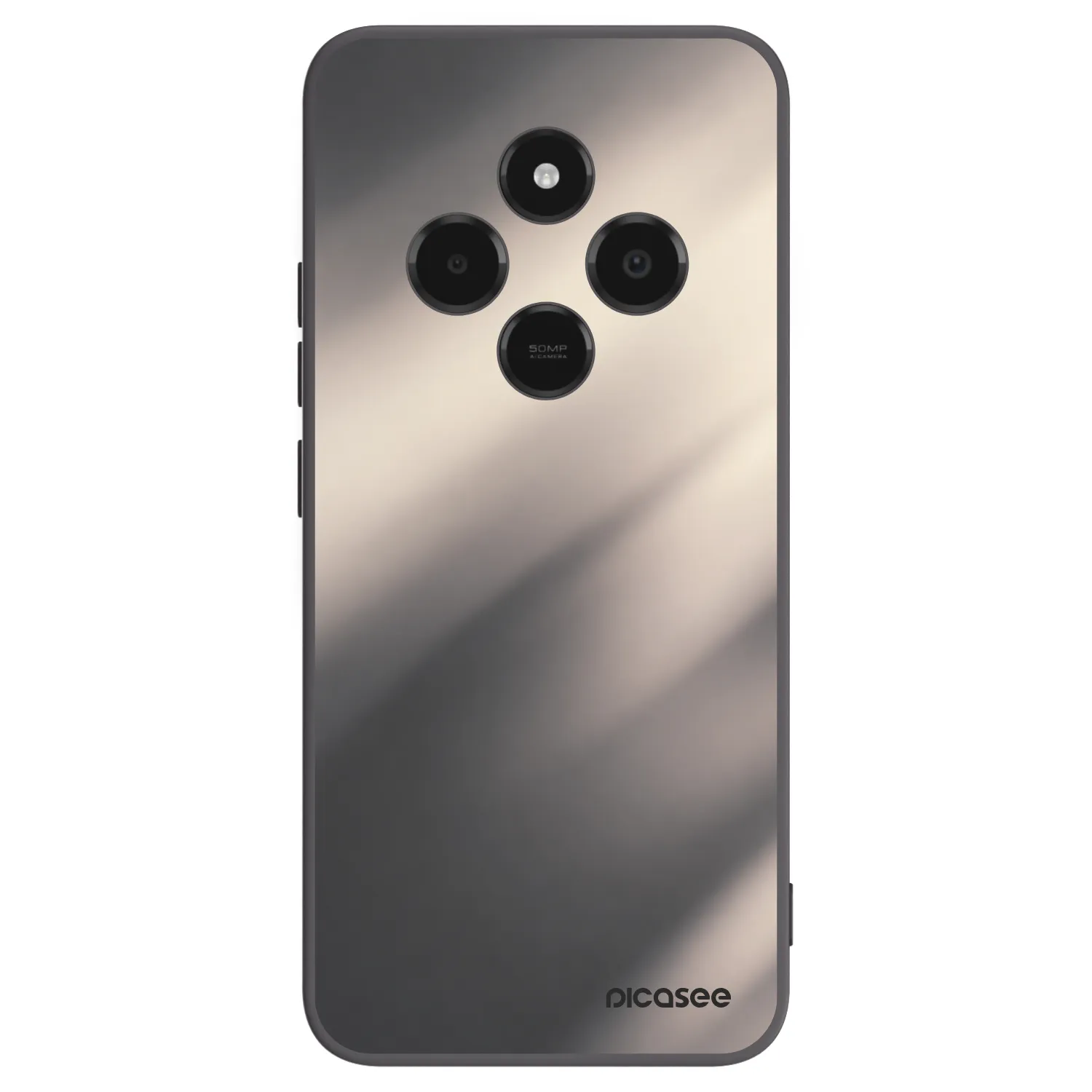 Picasee Μαύρη θήκη σιλικόνης για Xiaomi Poco C75 - Smoky Beige