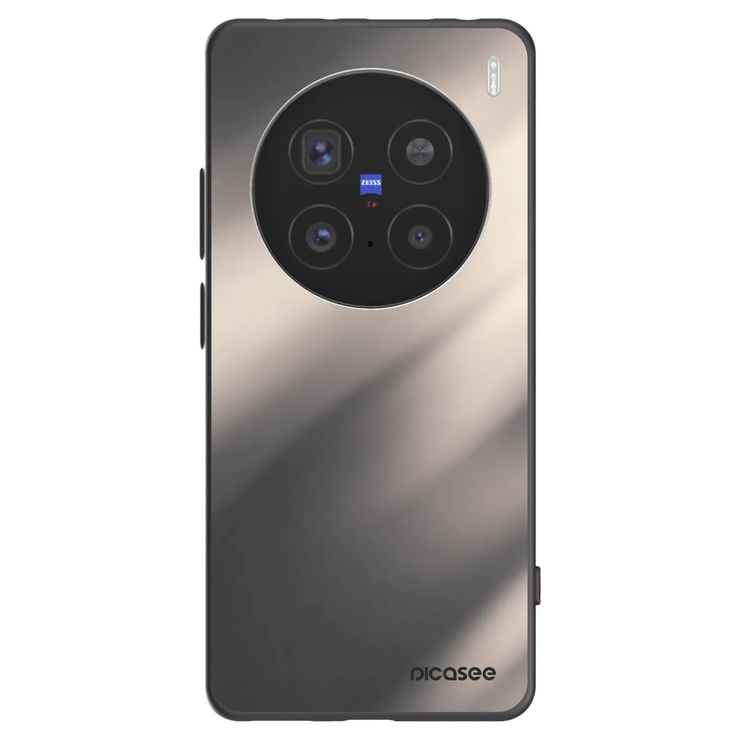 Picasee Μαύρη θήκη σιλικόνης για Vivo X200 Pro - Smoky Beige