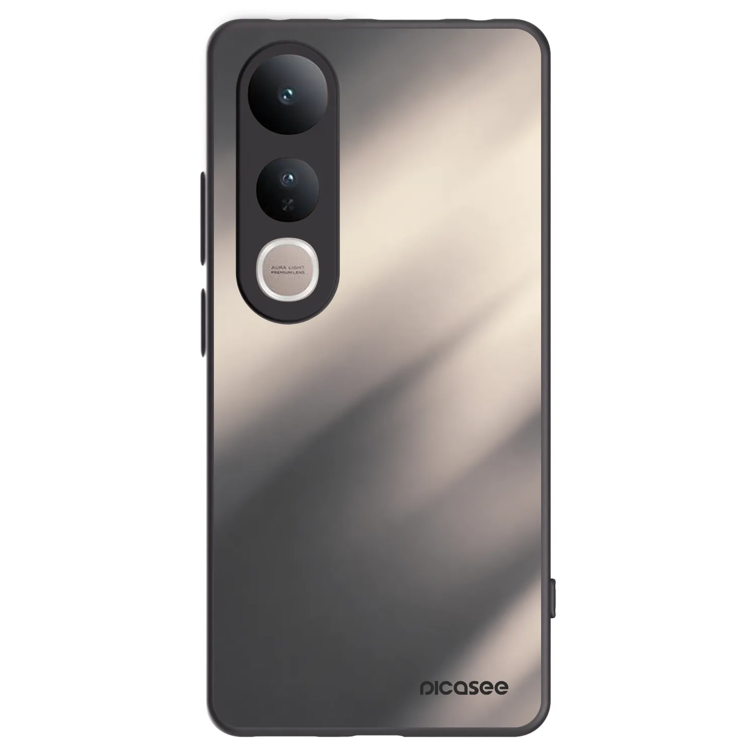 Picasee Μαύρη θήκη σιλικόνης για Vivo V50 Lite 5G - Smoky Beige