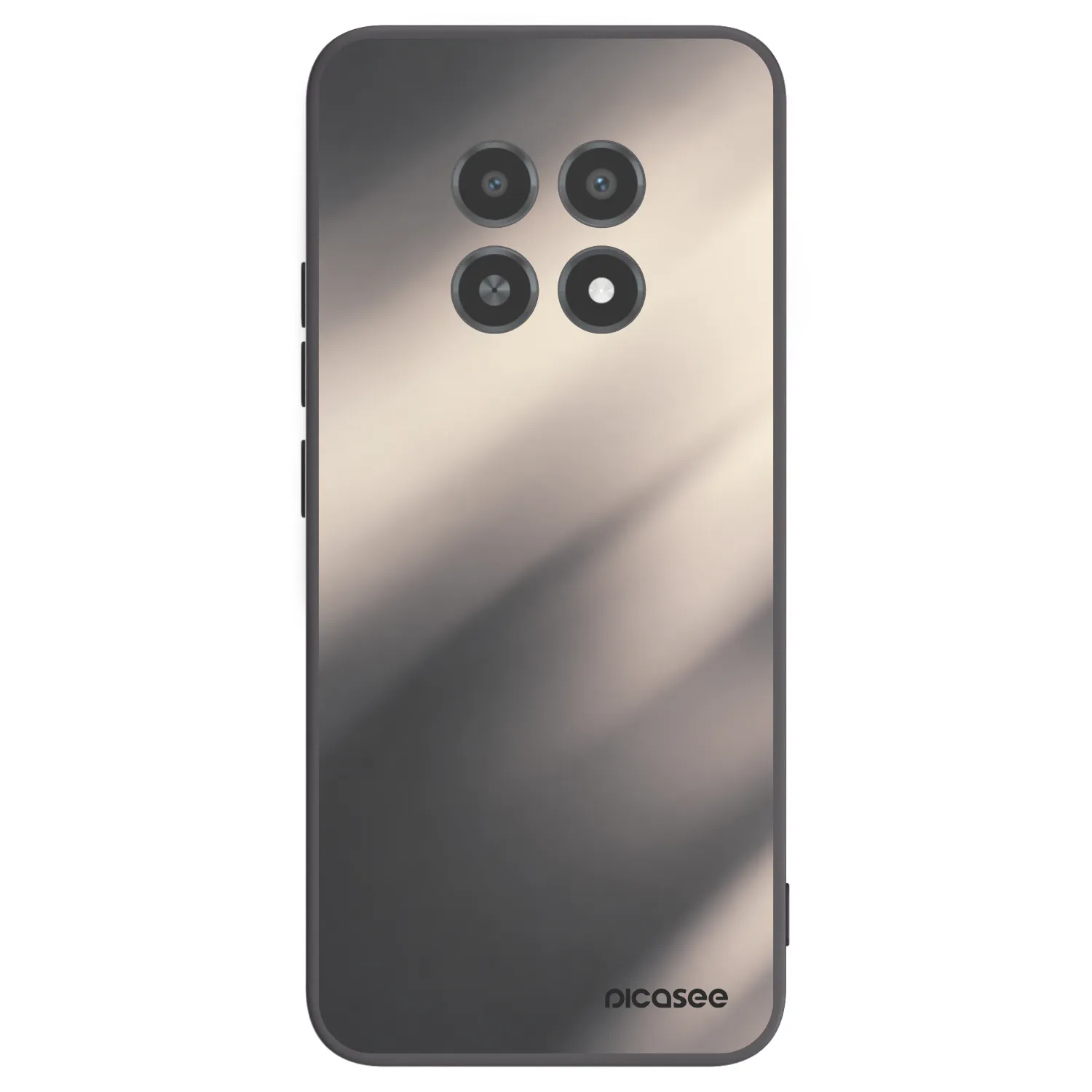 Picasee Μαύρη θήκη σιλικόνης για Realme 12X - Smoky Beige