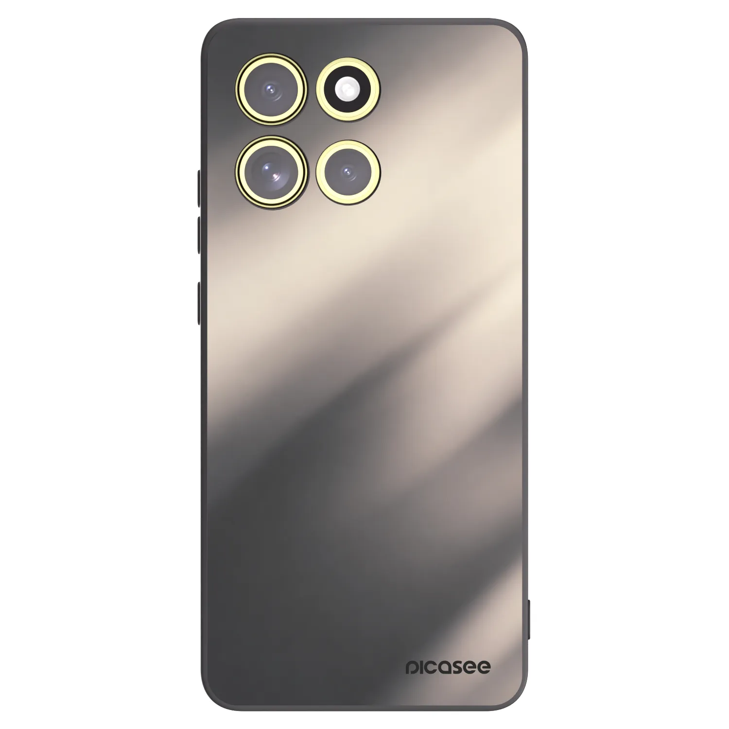 Picasee Μαύρη θήκη σιλικόνης για Motorola Moto G86 5G - Smoky Beige
