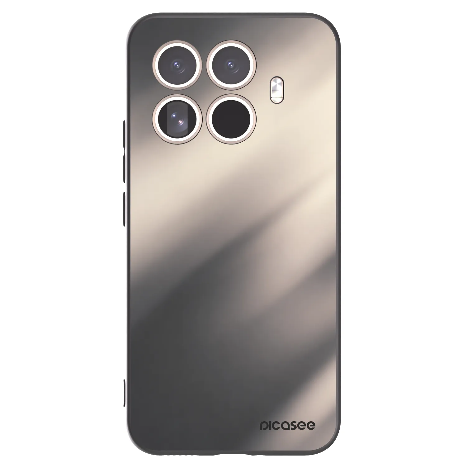 Picasee Μαύρη θήκη σιλικόνης για Xiaomi 15T Pro - Smoky Beige