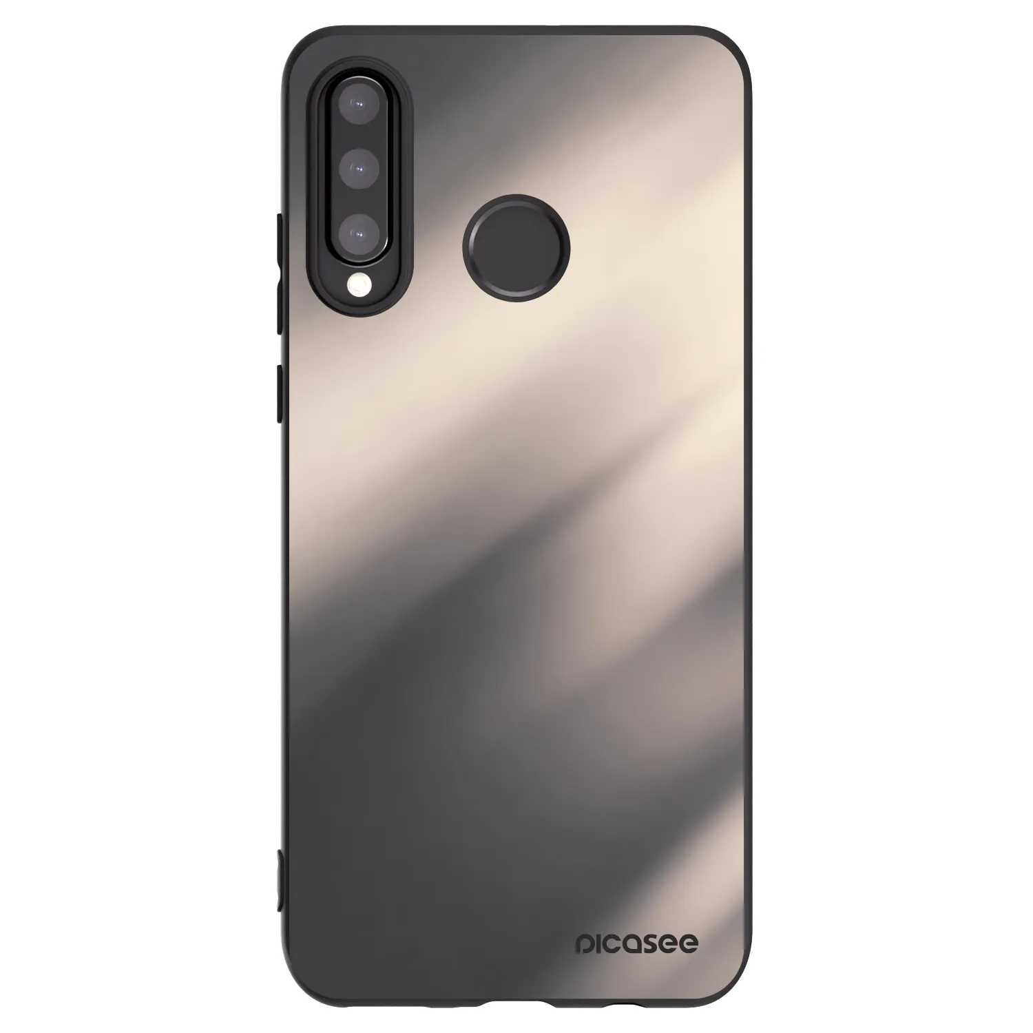 Picasee Μαύρη θήκη σιλικόνης για Huawei P30 Lite - Smoky Beige