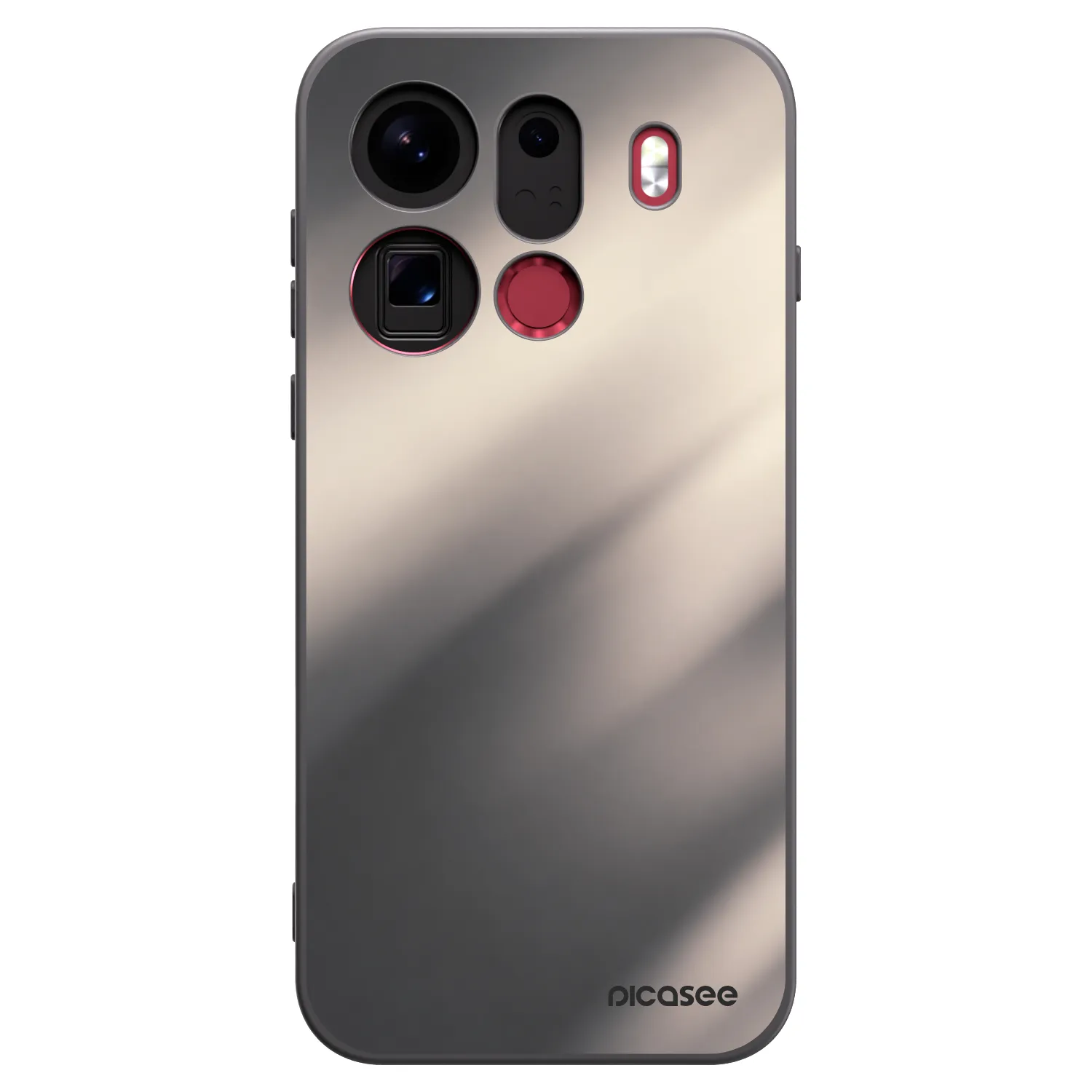 Picasee Μαύρη θήκη σιλικόνης για OPPO Find X9 Pro - Smoky Beige