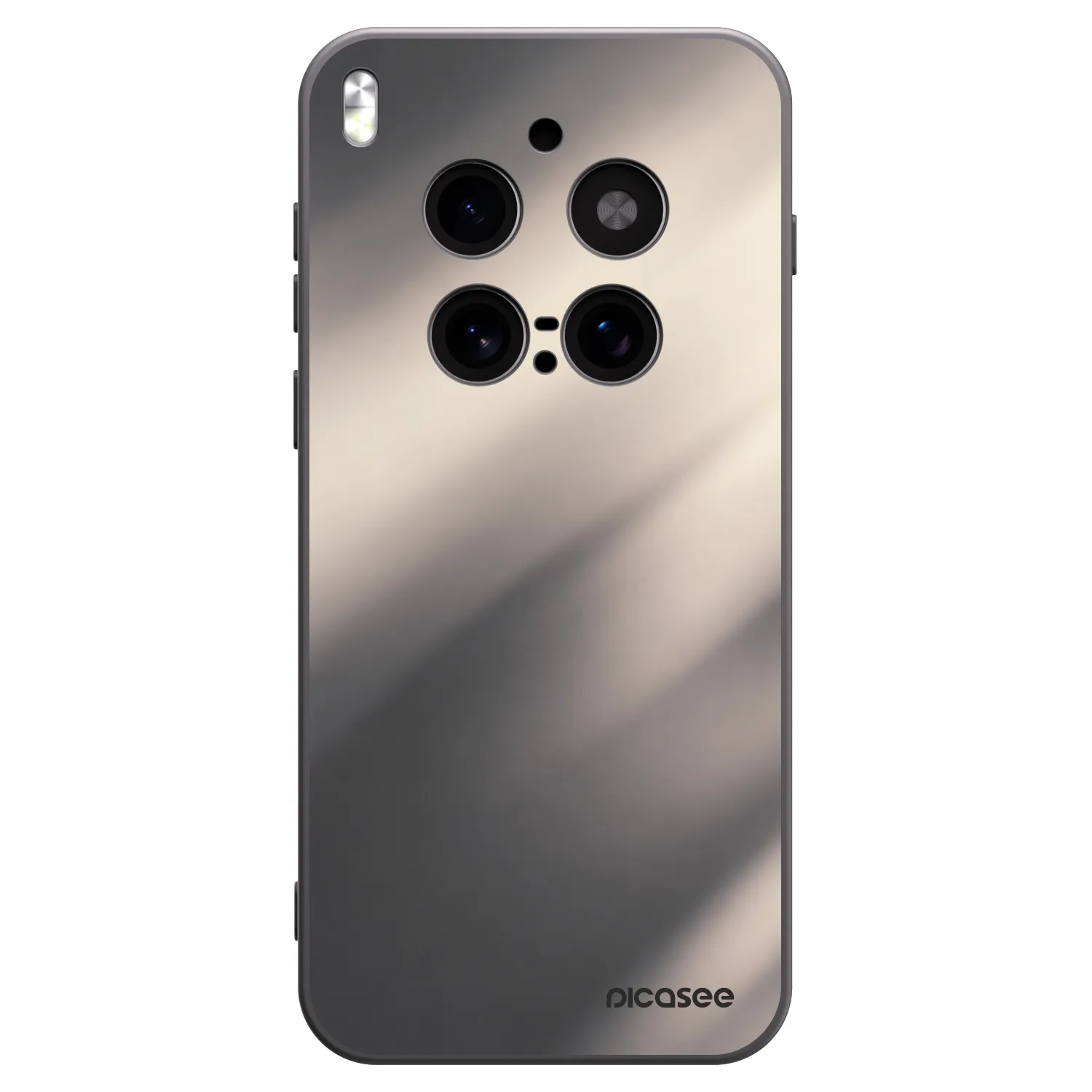 Picasee Μαύρη θήκη σιλικόνης για Vivo X300 Pro - Smoky Beige