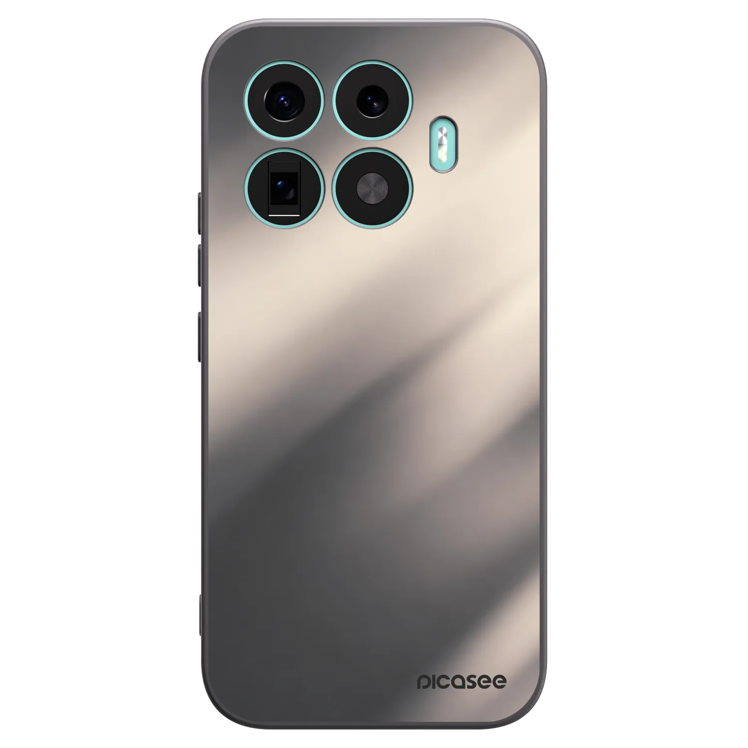 Picasee Μαύρη θήκη σιλικόνης για Xiaomi 17T - Smoky Beige