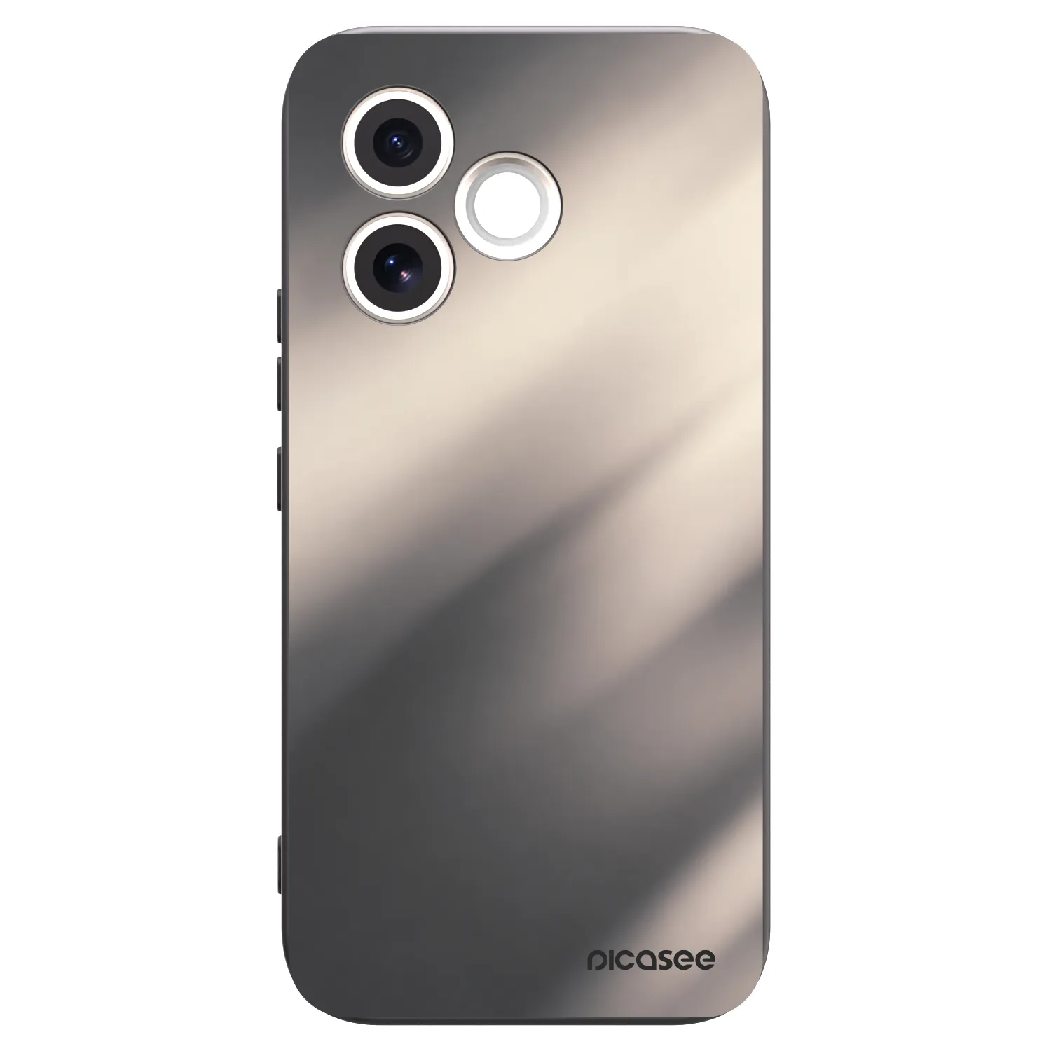 Picasee Μαύρη θήκη σιλικόνης για Honor 600 Lite - Smoky Beige