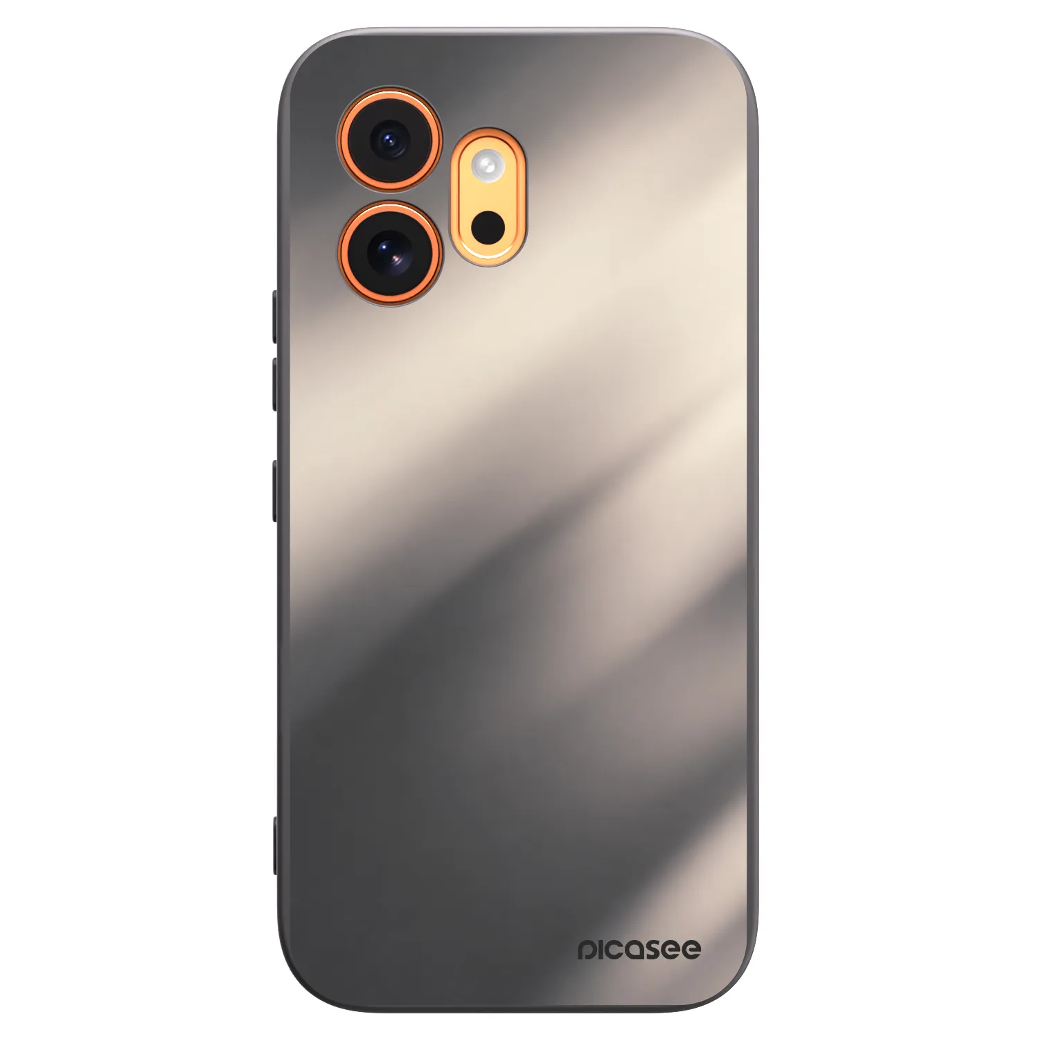Picasee Μαύρη θήκη σιλικόνης για Honor 600 - Smoky Beige