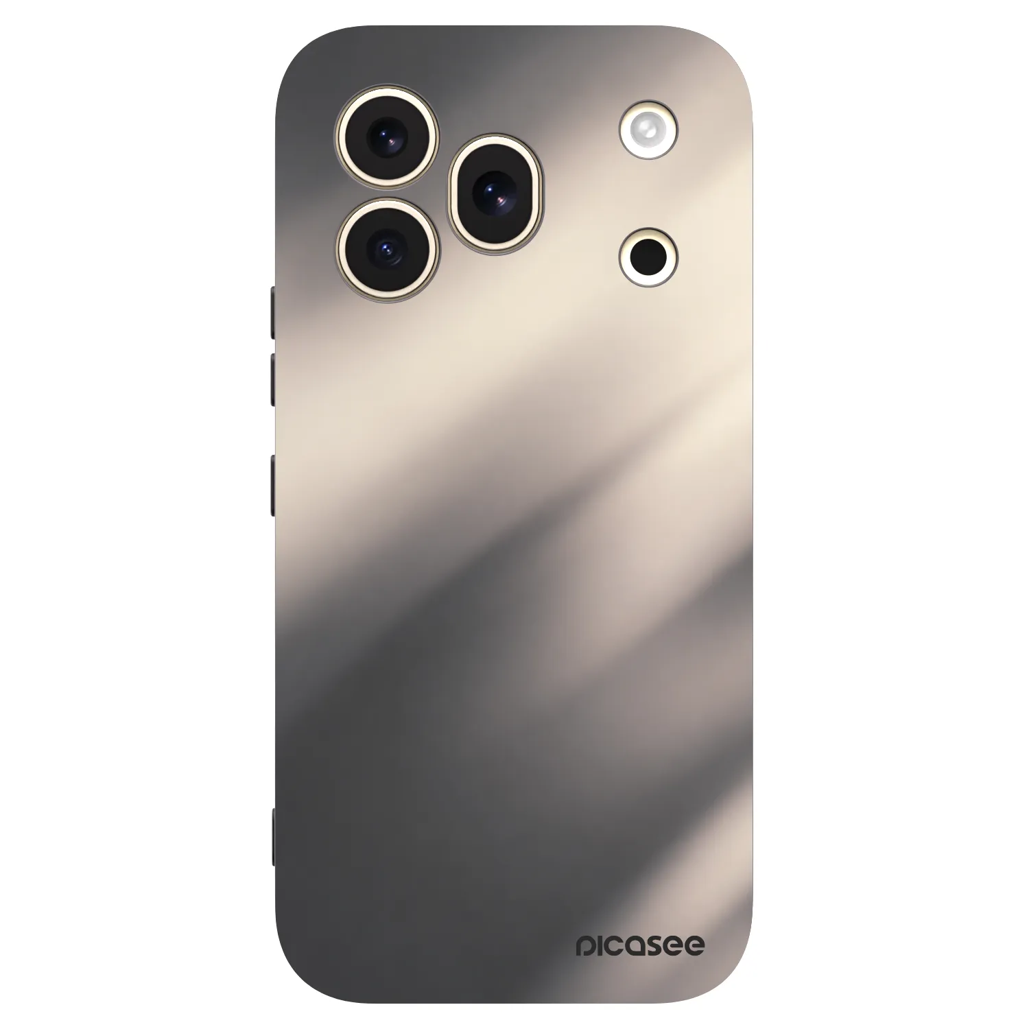 Picasee Μαύρη θήκη σιλικόνης για Honor 600 Pro - Smoky Beige