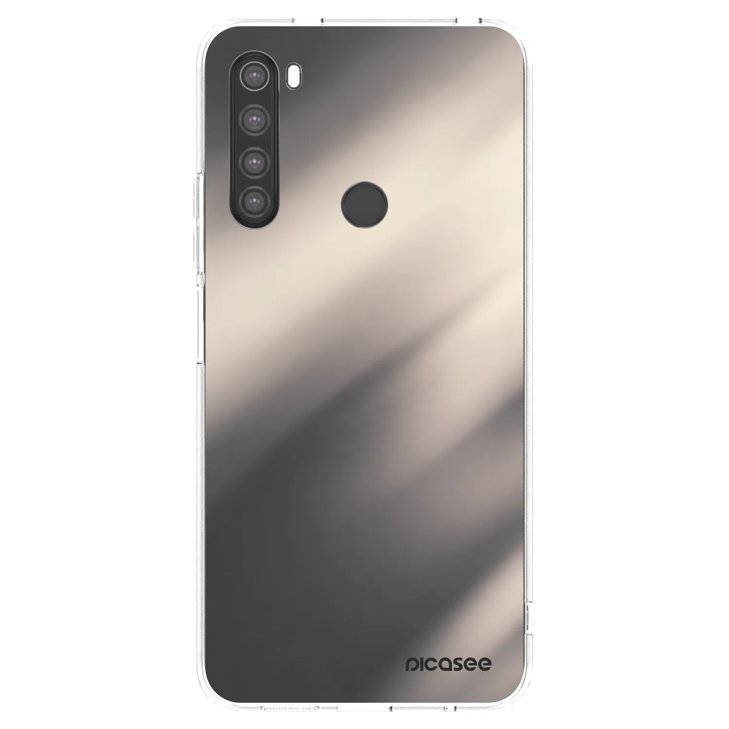 Picasee διαφανής θήκη σιλικόνης Xiaomi Redmi Note 8 - Smoky Beige