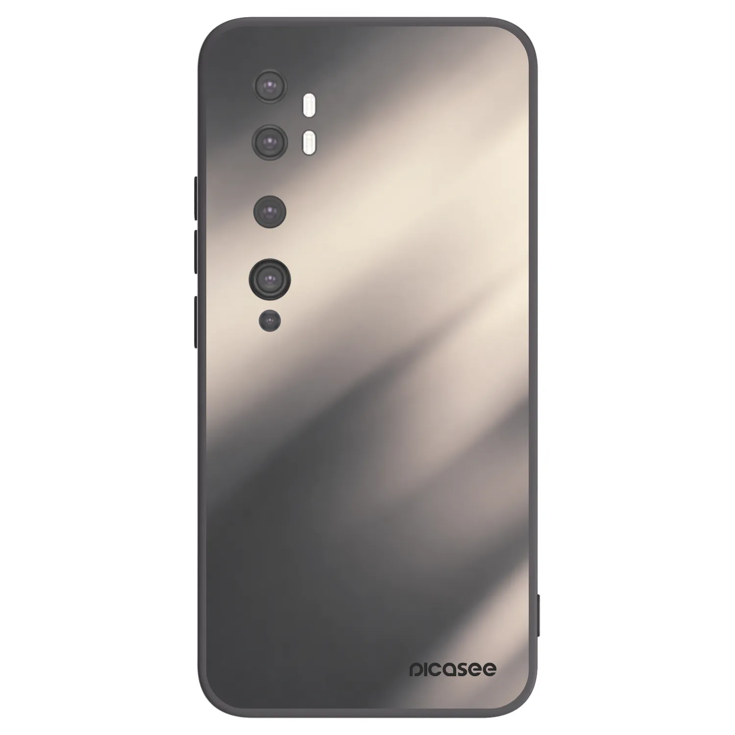Picasee Μαύρη θήκη σιλικόνης για Xiaomi Mi Note 10 (Pro) - Smoky Beige