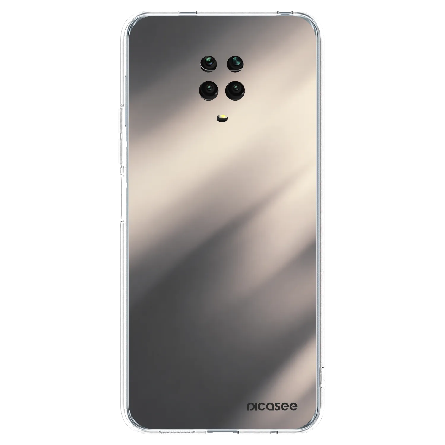 Picasee διαφανής θήκη σιλικόνης Xiaomi Redmi Note 9 Pro - Smoky Beige